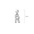 Solid 925 Sterling Silver Initial Crystal Personalised Alphabet Letter Earrings